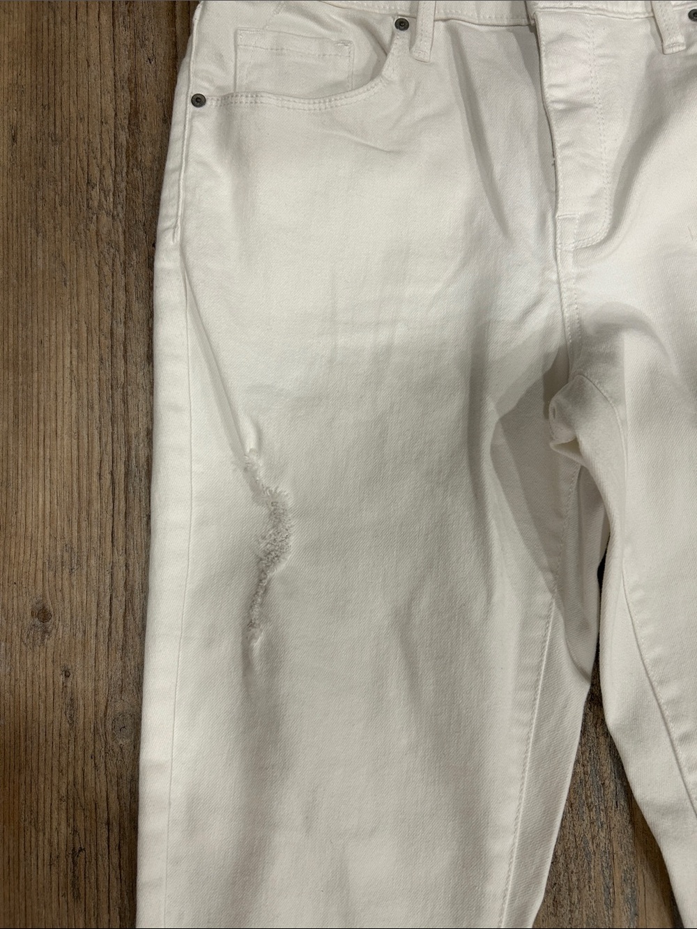 White High-Waist Skinny Jeans from Target Size 10 - Picture 5 of 11